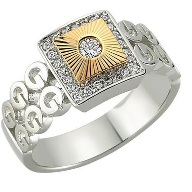 Помолвочное кольцо мужское GS-0929-З15011 - Ювелирная студия Золотой Дом