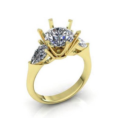 Помолвочное кольцо CC-032-З15012 - Ювелирная студия Золотой Дом