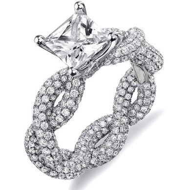 Помолвочное кольцо DC-5976-1-З15014 - Ювелирная студия Золотой Дом