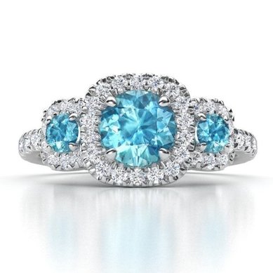 Помолвочное кольцо CC-349-З15024 - Ювелирная студия Золотой Дом