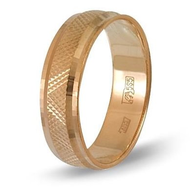 Обручальное кольцо 119371-E15047 - Ювелирный салон Evora