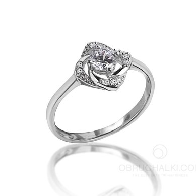 Помолвочное кольцо 29725-O15058 - Студия обручальных колец OBRUCHALKI.com