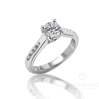 Помолвочное кольцо 29723-O15060 - Студия обручальных колец OBRUCHALKI.com