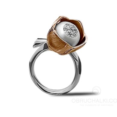Помолвочное кольцо 12226-O15061 - Студия обручальных колец OBRUCHALKI.com