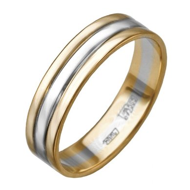 Обручальное кольцо 014040-П1528 - Сеть ювелирных магазинов Платина Кострома