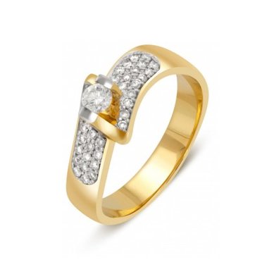 Помолвочное кольцо 025710-Г15299 - Ювелирный салон Голден Гросс / Golden Gross