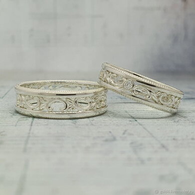 Обручальные кольца 4886 | 4886-Ю15476 - Ювелирный салон Ювелирный лофт go_LD