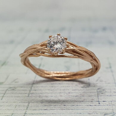 Помолвочное кольцо 40255790-Ю15691 - Ювелирный салон Ювелирный лофт go_LD