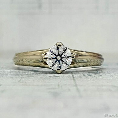 Помолвочное кольцо 46655720-Ю15695 - Ювелирный салон Ювелирный лофт go_LD