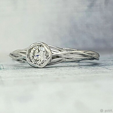 Помолвочное кольцо 46839760-Ю15717 - Ювелирный салон Ювелирный лофт go_LD