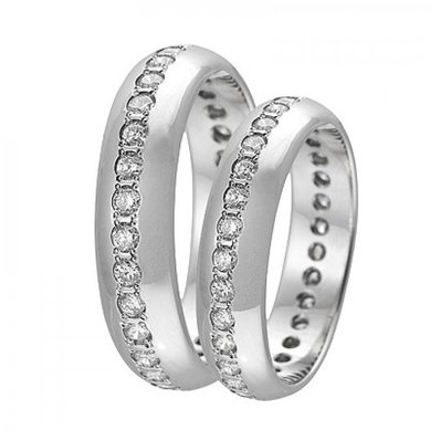 Обручальные кольца 1172 | 1172-П1677 - Ювелирные салоны Купидон Платиновая коллекция