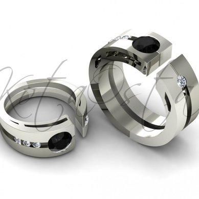 Обручальные кольца KO-OKBN87 | KO-OKBN87-K2490 - Ювелирный салон KotaOsta