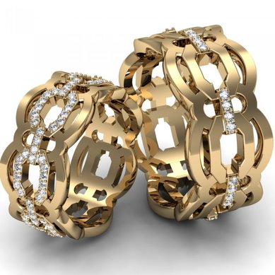 Обручальные кольца VGOK066 | VGOK066-V2741 - Ювелирный салон Versal