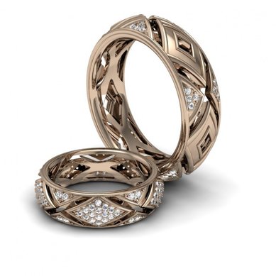 Обручальные кольца VGOK0065 | VGOK0065-V2747 - Ювелирный салон Versal