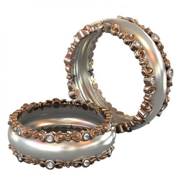 Обручальные кольца VGOK0088 | VGOK0088-V2751 - Ювелирный салон Versal