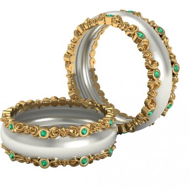 Обручальные кольца VGOK0088 | VGOK0088-V2752 - Ювелирный салон Versal