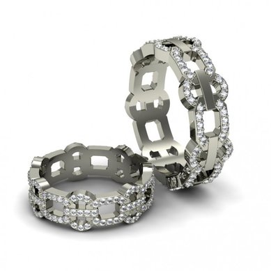 Обручальные кольца VGOK0087 | VGOK0087-V2757 - Ювелирный салон Versal