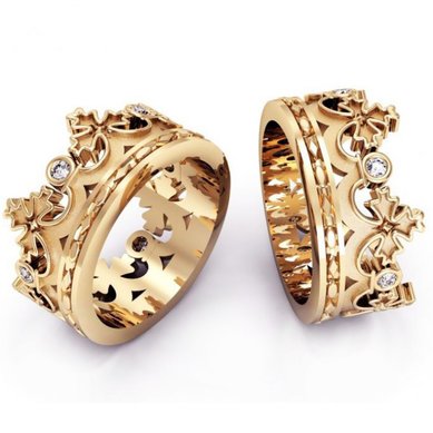 Обручальные кольца 1130Б | 1130М-А2950 - Ювелирная компания Алмаз