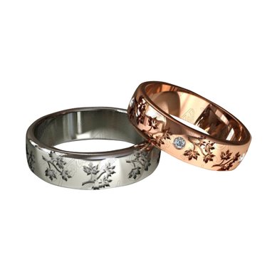 Обручальные кольца 1174-А2951 - Ювелирная компания Алмаз