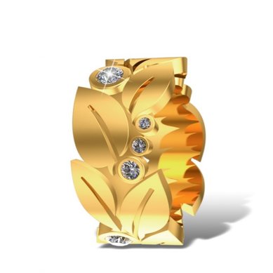 Обручальное кольцо 11756-А2965 - Ювелирная компания Алмаз