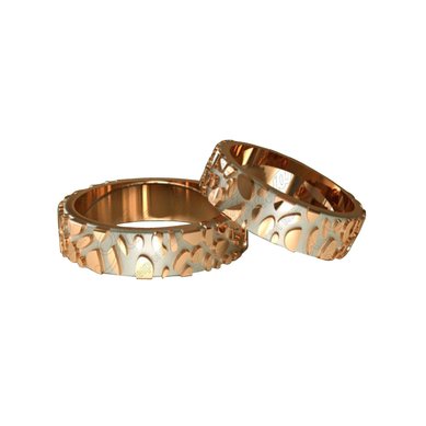 Обручальные кольца 1141-А2971 - Ювелирная компания Алмаз