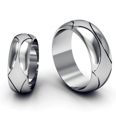 Обручальное кольцо KO-OK64G-K3006 - Ювелирный салон KotaOsta