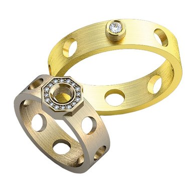 Обручальное и помолвочное кольца 220м-Д3035 - Ювелирная выставка Дубровка