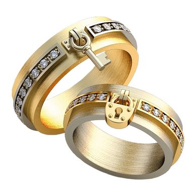 Обручальные кольца 221ж | 221м-Д3036 - Ювелирная выставка Дубровка