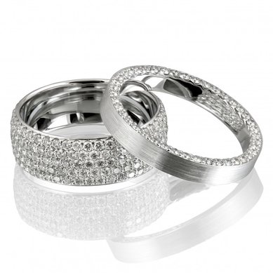 Обручальные кольца 1066 | 1067-Р3581 - Ювелирный салон Русский символ