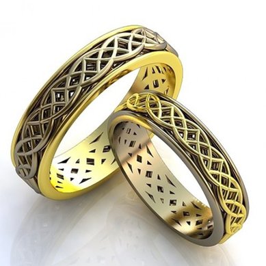 Обручальные кольца 1784 | 1784-O3590 - Студия обручальных колец OBRUCHALKI.com