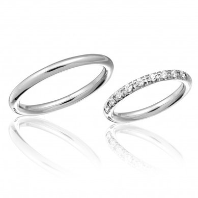 Обручальные кольца 1069m | 1069w-Р3591 - Ювелирный салон Русский символ