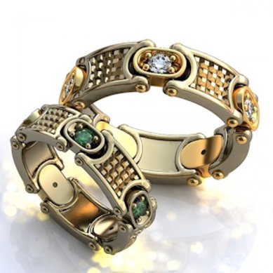 Обручальные кольца 12248 | 12248-O3614 - Студия обручальных колец OBRUCHALKI.com