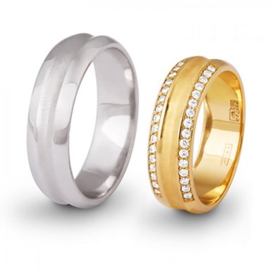 Обручальные кольца 1003 | 1003-А404 - Ювелирная компания Алмаз