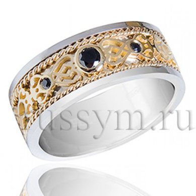 Обручальное кольцо W61s-Р4125 - Ювелирный салон Русский символ