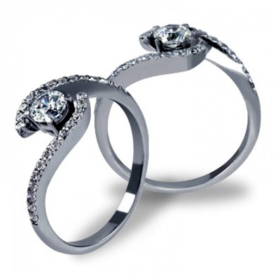 Помолвочное кольцо 1113-Р4130 - Ювелирный салон Русский символ