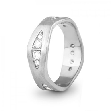 Обручальное кольцо 1021-А418 - Ювелирная компания Алмаз