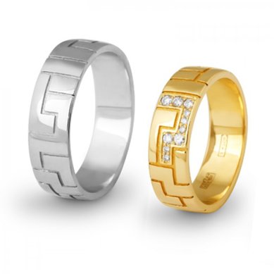 Обручальные кольца 1034 | 1034-А430 - Ювелирная компания Алмаз