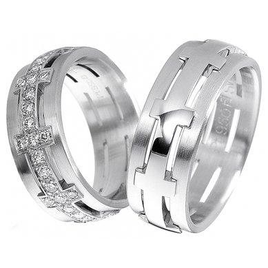 Обручальные кольца 1045 | 1045-А435 - Ювелирная компания Алмаз