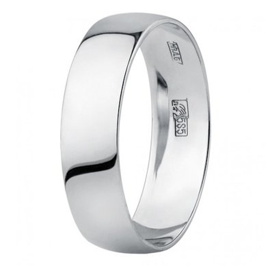 Обручальное кольцо 125000-1-Б-Ю4426 - Ювелирный магазин Юверос
