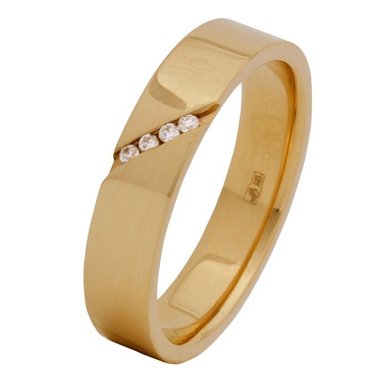 Обручальное кольцо с104жбр-С4592 - Сеть ювелирных салонов Сезам-Золото