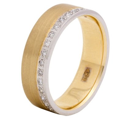 Обручальное кольцо F1392-С4610 - Сеть ювелирных салонов Сезам-Золото