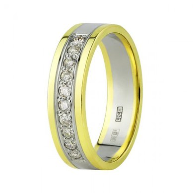 Обручальное кольцо 10-517-ЖБ-Ю4661 - Ювелирный магазин Юверос