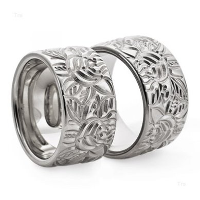 Обручальные кольца W-028 | W-028-S4928 - Ювелирный салон Skyline Jewelry