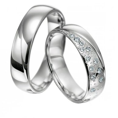 Обручальные кольца W-030-1 | W-030-1-S4931 - Ювелирный салон Skyline Jewelry
