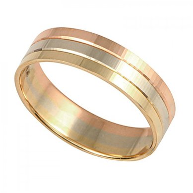 Обручальное кольцо OTP-5103-З4979 - Ювелирный салон ЗОЛОТИ