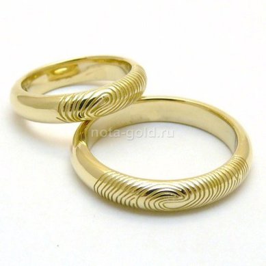 Обручальное кольцо N4987 - Ювелирная мастерская Nota-Gold