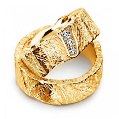Обручальное кольцо N4991 - Ювелирная мастерская Nota-Gold