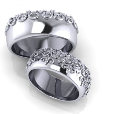 Обручальное кольцо N4993 - Ювелирная мастерская Nota-Gold