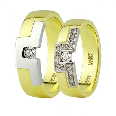 Обручальные кольца к507 | к508-Ю528 - Ювелирный магазин Юверос