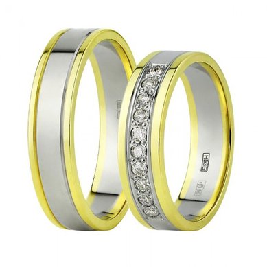 Обручальные кольца 10-506-Ж | 10-517-ЖБ-Ю533 - Ювелирный магазин Юверос